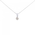 K18WG ダイヤモンド ネックレス 0.30CT