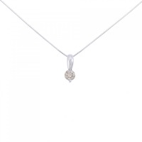 K18WG ダイヤモンド ネックレス 0.30CT