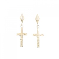 K18YG クロス ピアス