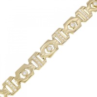 K18YG ダイヤモンド ブレスレット 1.01CT