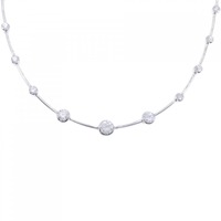 750WG ダイヤモンド ネックレス 0.607CT F VS1 VG