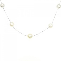 K18WG アコヤパール ネックレス