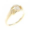 K18YG ダイヤモンド リング 0.38CT