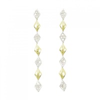 K18YG/K18WG ダイヤモンド ピアス 0.32CT