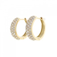 【新品】K18YG ダイヤモンド ピアス 1.00CT