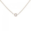 K18PG ダイヤモンド ネックレス 0.03CT