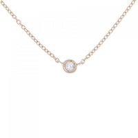 K18PG ダイヤモンド ネックレス 0.03CT