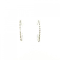 K18WG ダイヤモンド ピアス 0.30CT