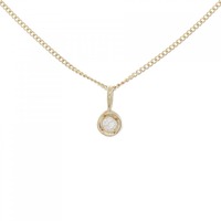 K18YG ダイヤモンド ネックレス 0.05CT