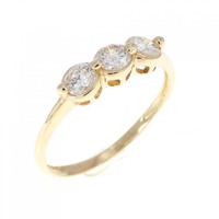 K18YG ダイヤモンド リング 0.40CT