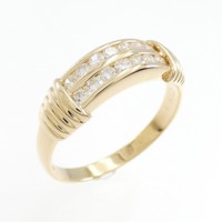 K18YG ダイヤモンド リング 0.31CT