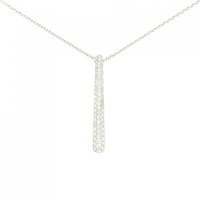 K18WG ダイヤモンド ネックレス 1.00CT