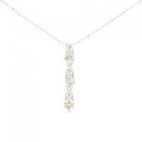 K18WG/750WG ダイヤモンド ネックレス 0.50CT