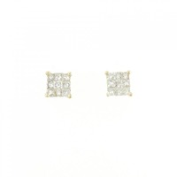 K18YG ダイヤモンド ピアス 0.50CT