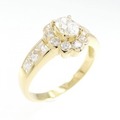K18YG ダイヤモンド リング 0.36CT