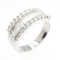 750WG ダイヤモンド リング 0.95CT