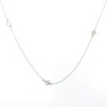 K18WG/K18PG ハート ダイヤモンド ネックレス 0.35CT