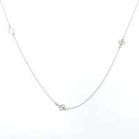 K18WG/K18PG ハート ダイヤモンド ネックレス 0.35CT
