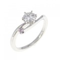 PT ダイヤモンド リング 0.33CT G SI1 3EXT
