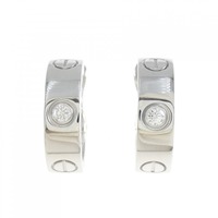 カルティエ ラブピアス ハーフダイヤ ピアス