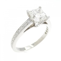 ティファニー グレース リング 1.19CT G VVS2 スクエアカット