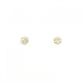 K18YG ソリティア ダイヤモンド ピアス 0.30CT
