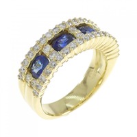K18YG サファイヤ リング 1.00CT