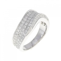 K18WG ダイヤモンド リング 1.00CT