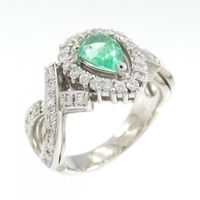 PT エメラルド リング 0.72CT