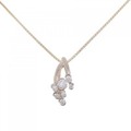 K18PG ダイヤモンド ネックレス 0.35CT