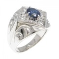 K18WG サファイヤ リング 1.70CT