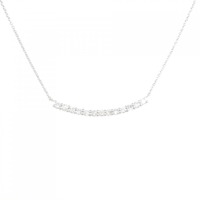 K18WG ダイヤモンド ネックレス 0.34CT