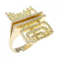 K18YG ダイヤモンド リング 0.43CT