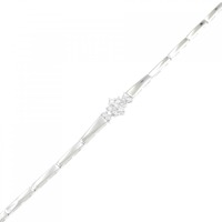 K18WG ダイヤモンド ブレスレット 0.17CT