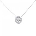 K18WG 2WAY ダイヤモンド ネックレス 0.50CT