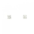 K18WG ソリティア ダイヤモンド ピアス 0.27CT