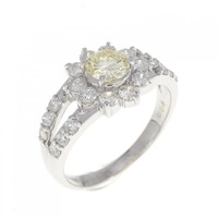 PT フラワー ダイヤモンド リング 0.373CT