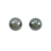 PT 黒蝶パール ピアス 9.5mm