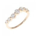 K18PG ダイヤモンド リング 0.75CT