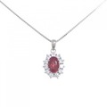 PT サファイヤ ネックレス 0.97CT