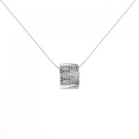 K18WG ダイヤモンド ネックレス 0.15CT