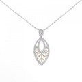 K18WG/K18YG ダイヤモンド ネックレス 0.83CT