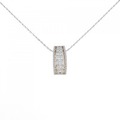 PT/K18/K18WG ダイヤモンド ネックレス 0.90CT