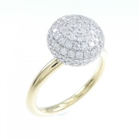 750YG/750WG パヴェ ダイヤモンド リング 1.00CT