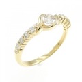 K18YG ダイヤモンド リング 0.17CT