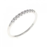 K18WG ダイヤモンド リング 0.10CT