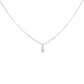 K18PG ダイヤモンド ネックレス 0.13CT