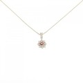 750/K18YG ルビー ネックレス 0.17CT