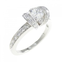 ティファニー リボン リング 0.41CT G VVS2 3EXT