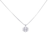 モニッケンダム フラワー ダイヤモンド ネックレス 0.160CT